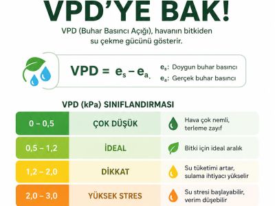 VPD: Bitkilerinizin Mutlu mu, Stresli mi Olduğunu Gösteren Gizli Gösterge